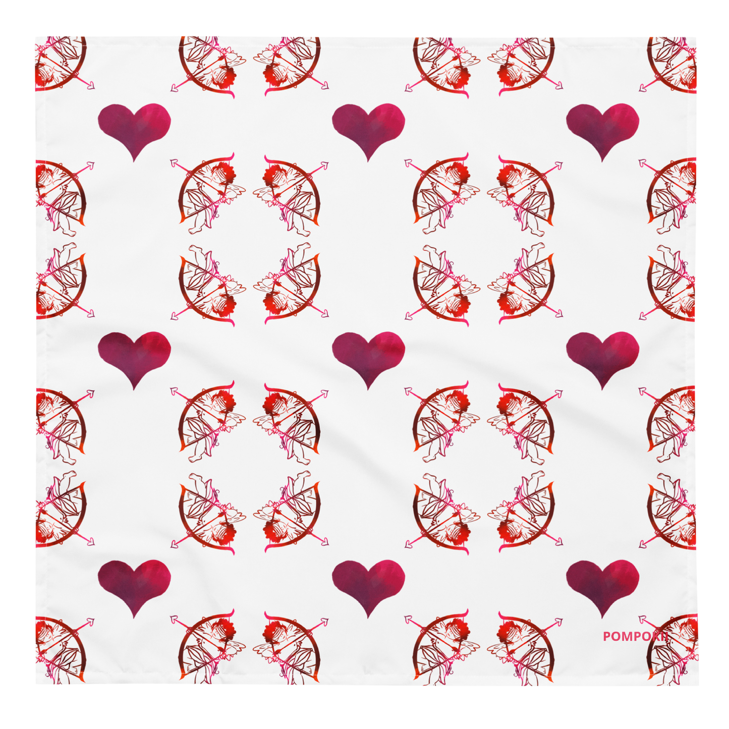 Pompokii OH SAINT VALENTINE! All-over print bandana