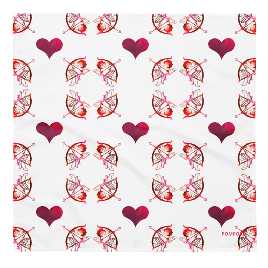 Pompokii OH SAINT VALENTINE! All-over print bandana