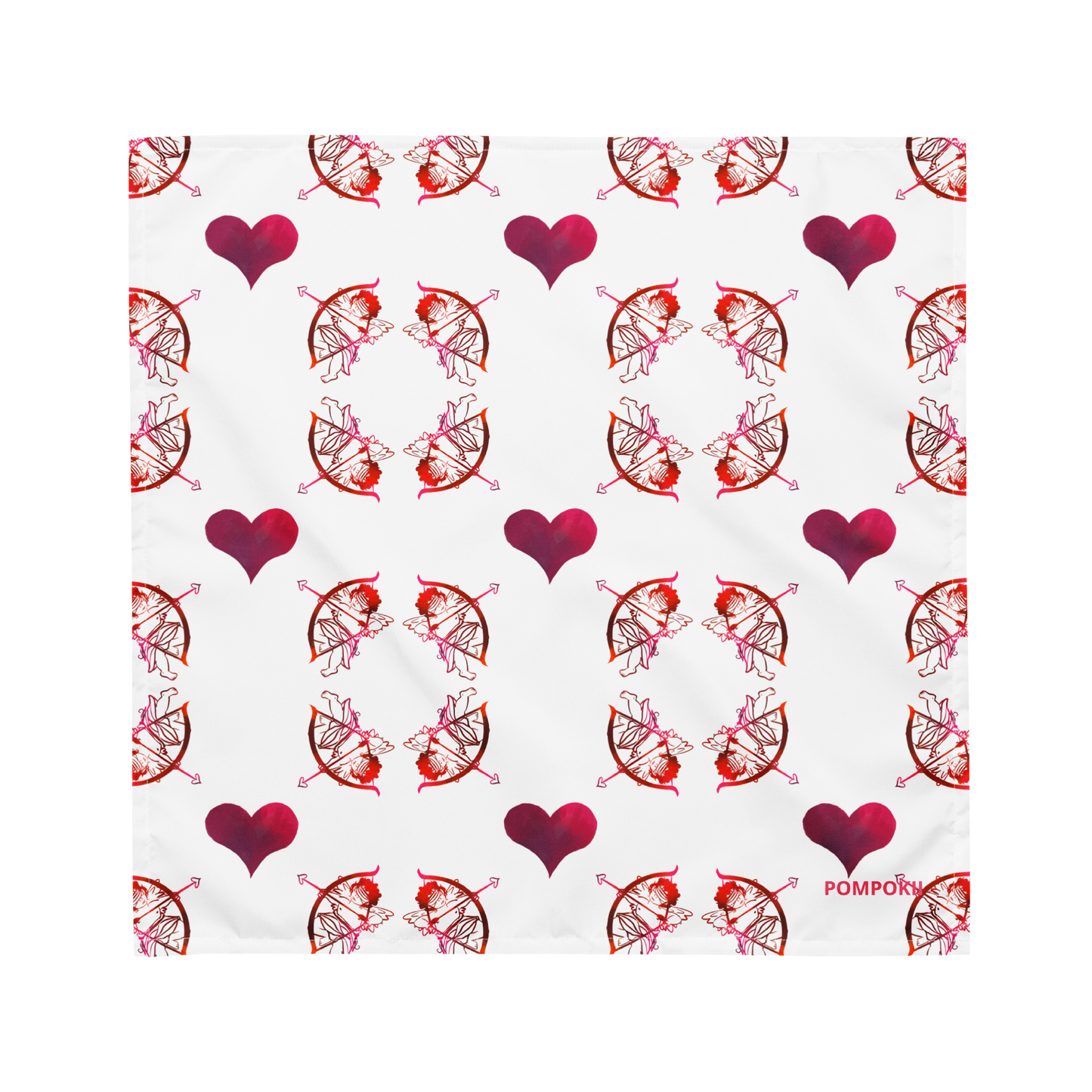 Pompokii OH SAINT VALENTINE! All-over print bandana