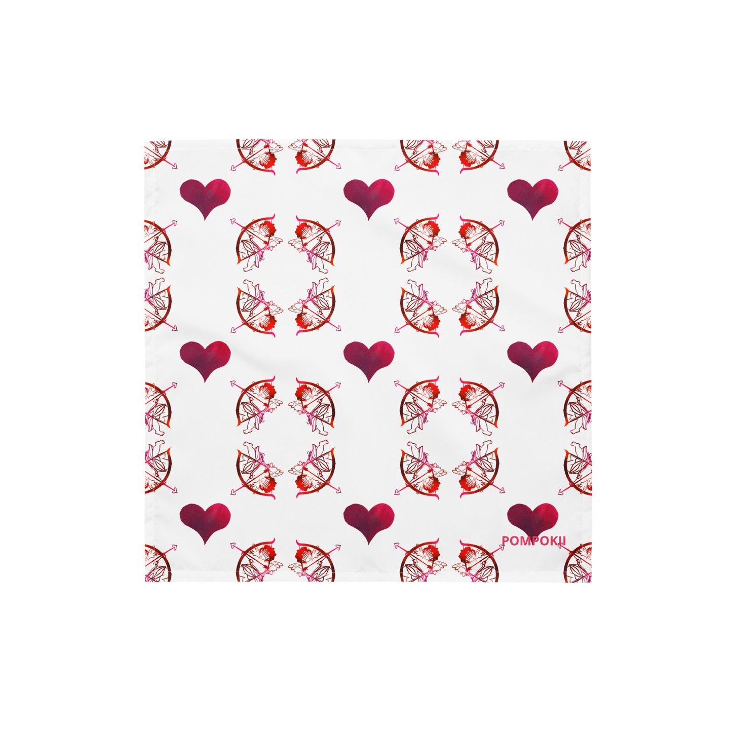 Pompokii OH SAINT VALENTINE! All-over print bandana