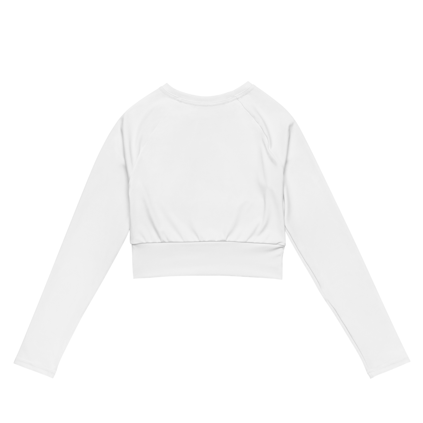 Pompokii MY HEART IS STILL WARM. Recycled long-sleeve crop top