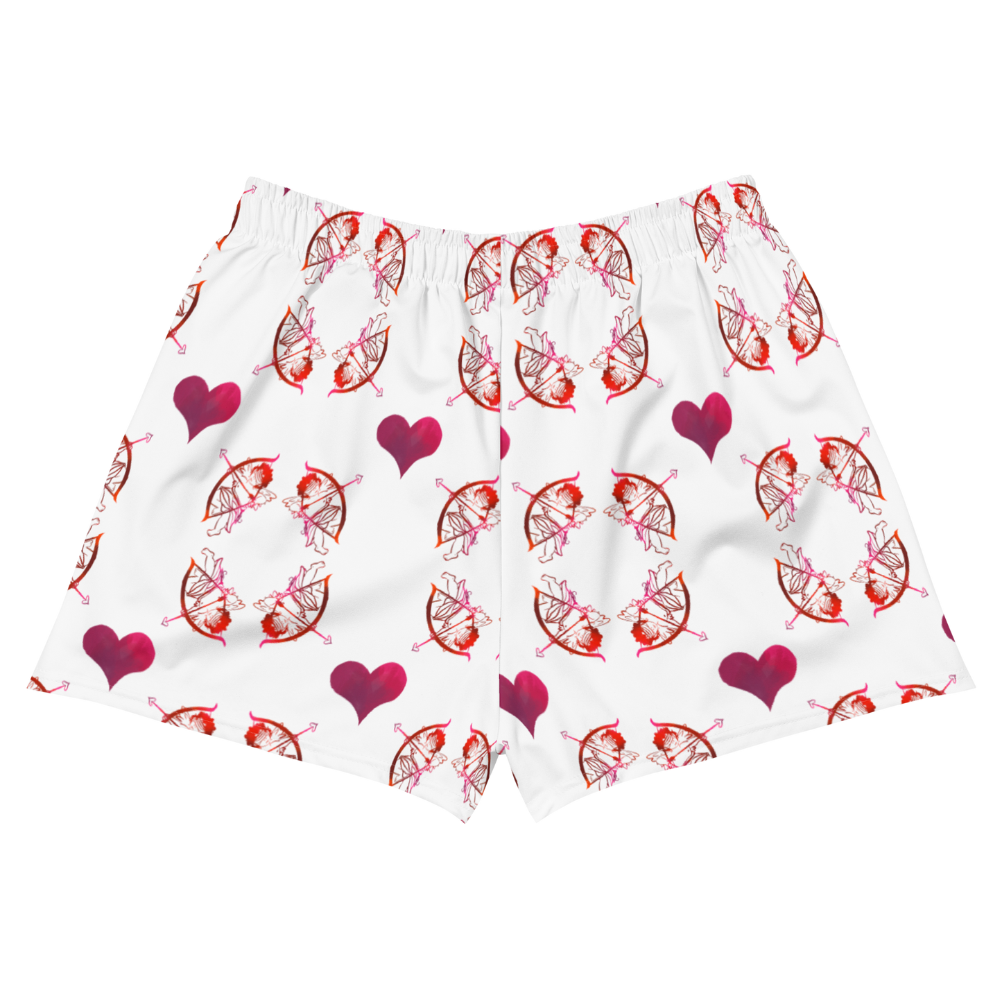 Pompokii OH SAINT VALENTINE! Femme Recycled Athletic Shorts