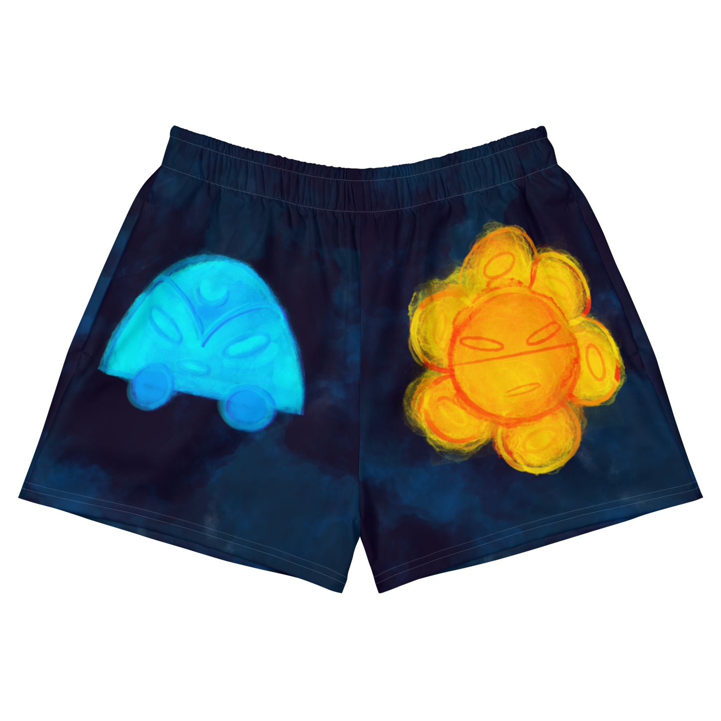 Pompokii SOL & LUNA Femme Recycled Athletic Shorts