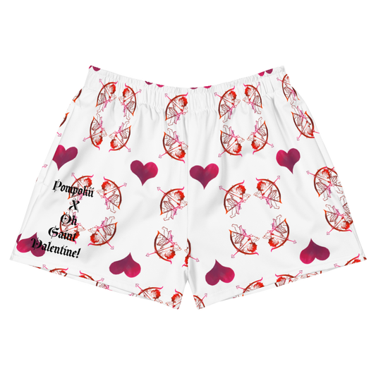 Pompokii OH SAINT VALENTINE! Femme Recycled Athletic Shorts